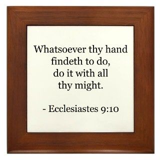 10 Gifts  910 Living Room  Ecclesiastes 910 Framed Tile