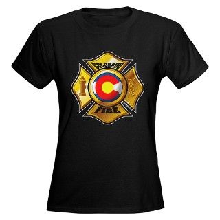 911 Gifts  911 T shirts  Colorado Fire Womens Dark T Shirt