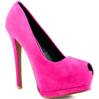 Fuchsia Peep Toe Pumps   Fuchsia Open Toe Pumps