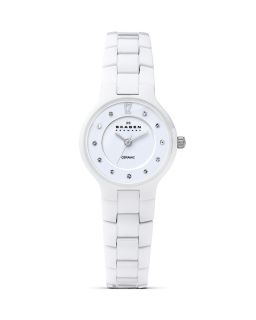 Skagen White Ceramic Watch, 27mm