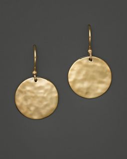 Ippolita 18K Gold Crinkle Circle Earrings