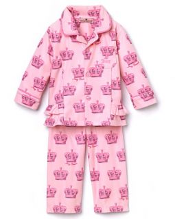 Girls Crown Print Pajama Set   Sizes 12 24 months