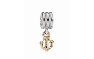 PANDORA Dangle Charm   Sterling Silver & 14K Gold Anchor