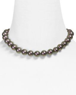 Majorica Monochrome Round Tahian Pearl Necklace, 16