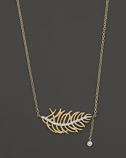 Meira T Horizontal Leaf Necklace, 16