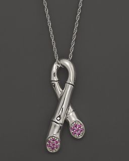 John Hardy Ribbon Pendant On Chain Necklace, 16