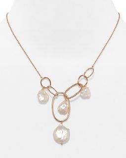 Alexis Bittar Coin Pearl Link Necklace, 16