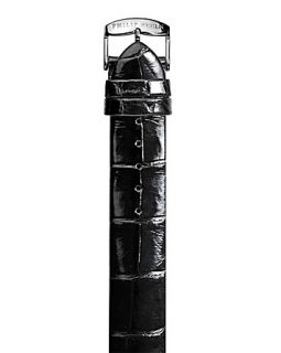 Stein® Black Alligator Watch Strap, 18 mm or 20 mm