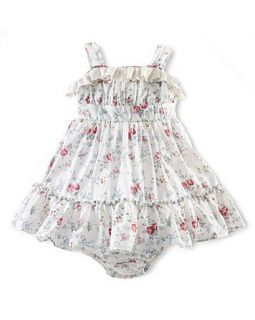 Infant Girls Floral Lace Dress   Sizes 9 24 Months