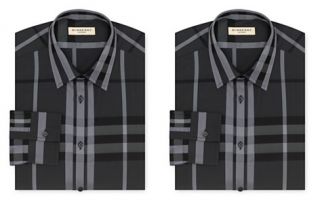 Burberry London Charcoal Check Contemporary Fit Dress Shirt_2