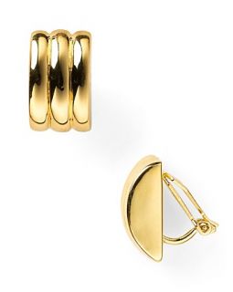huggie hoop clip earrings price $ 28 00 color gold quantity 1 2 3 4 5