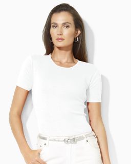 cotton crewneck tee price $ 29 50 color white size select size l m
