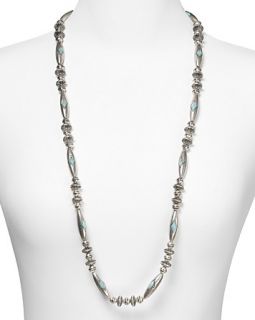 Canyon Road Elongated Metal Beaded Necklace, 40