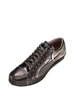PUMA Black Label AMQ Scarred Street Leather Sneakers