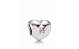 cubic zirconia heart price $ 40 00 color silver pink quantity 1 2 3 4