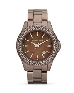 Michael Kors Espresso Blair Glitz Watch, 41.5mm