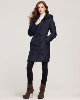 Add Down 3/4 Length Belted Puffer Jacket