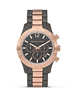 Michael Kors Mens Round Two Tone Sport Watch, 43.5mm