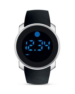 Movado BOLD Black Touch Screen Dial with Blue LED Digital Display