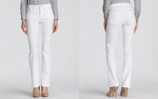 Not Your Daughters Jeans Petites Marilyn Straight Leg Jeans in Optic