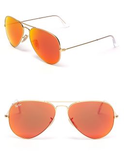 Ray Ban Mirror Aviator Sunglasses