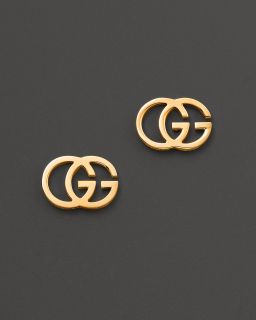 Gucci 18K Yellow Gold Tissue Stud Earrings