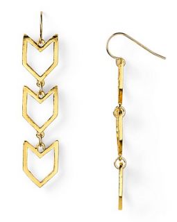gorjana chevron drop earrings price $ 70 00 color gold quantity 1 2 3