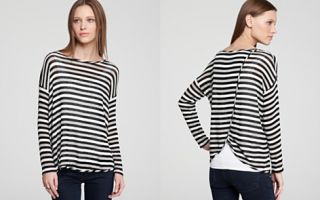 Quotation Red Haute Sweater   Open Back Stripe_2