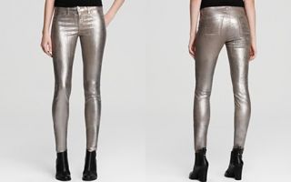 Brand Jeans   901 Low Rise Skinny in Coated Crackle Champagne_2