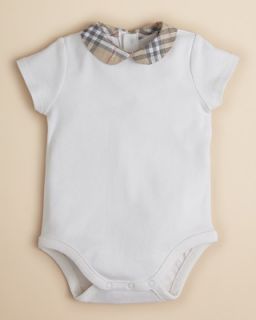 Burberry Infant Girls’ Check Collar Bodysuit – Sizes 3 18 Months