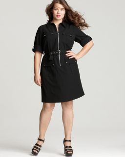 belted shirt dress price $ 130 00 color black size select size 1x