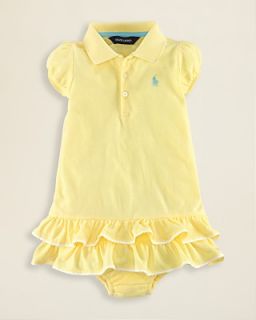 Ralph Lauren Childrenswear Infant Girls Mesh Polo Dress   Sizes 9 24