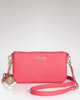 dkny crossbody saffiano mini bag price $ 115 00 color magenta quantity