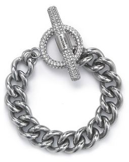 crystal link bracelet price $ 98 00 color silver quantity 1 2 3 4 5 6
