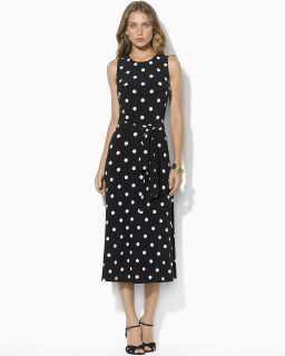 lauren ralph lauren printed cutaway dress price $ 134 00 color black