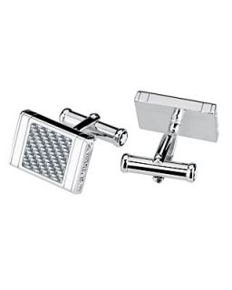 Montblanc Rectangular Silver Cufflinks