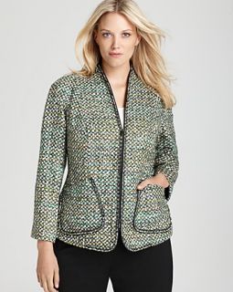 Lafayette 148 New York Plus Patricia Hierarchy Tweed Jacket