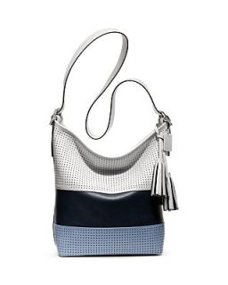 COACH Legacy Perforated Rugby Stripe Duffle