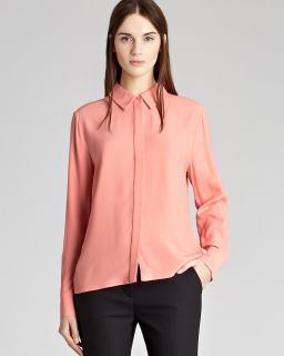 reiss shirt tulip long sleeve price $ 160 00 color salmon size select