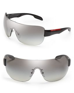 prada sport shield sunglasses price $ 220 00 color gunmetal quantity 1