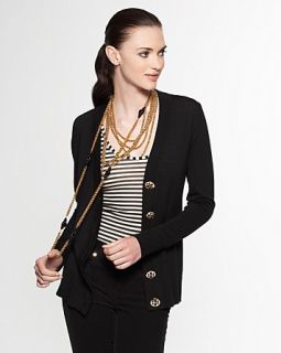 tory burch simone cardigan price $ 225 00 color black size select size