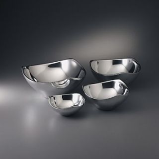 nambe tri corner bowls $ 150 00 $ 189 00 fluid unified shape with