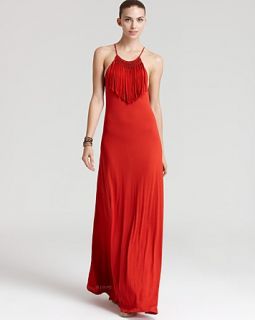 akiko dress fringe top maxi price $ 198 00 color chile size select