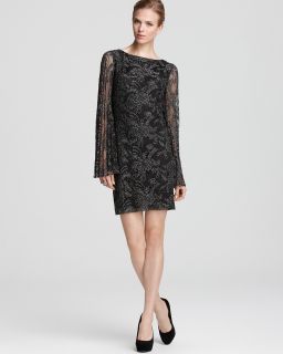 lace dress long sleeve metallic reg $ 275 00 sale $ 206 25 sale ends 3