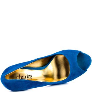 Charles by Charles Davids Blue Heiress   Turquoise Suede for 169.99