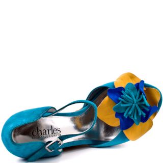 Charles by Charles Davids Multi Color Delightful   Lagoon Suede for