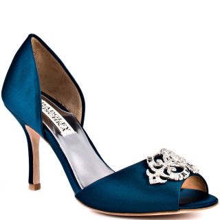 Blue Satin Shoes   Blue Satin Footwear