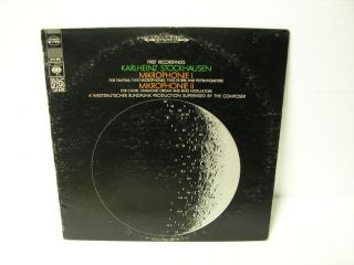 Karlheinz Stockhausen Mikrophonie I II LP Electronic Music Vintage