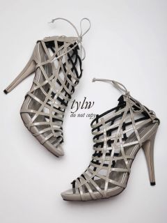 Kathryn Amberleigh Patent Cage HH Sandals 37 5 37 7 6 5