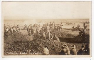 Photo Postcard of The Artillery Range at Camp Kearny California
